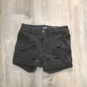 Hollister black jean shorts